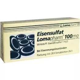 EISENSULFAT Lomapharm 100 mg Filmtabletten, 20 St