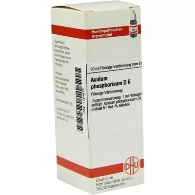 ACIDUM PHOSPHORICUM D 6 Dilution, 20 ml