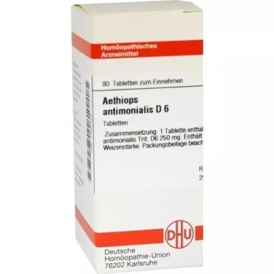 AETHIOPS ANTIMONIALIS D 6 Tabletten, 80 St