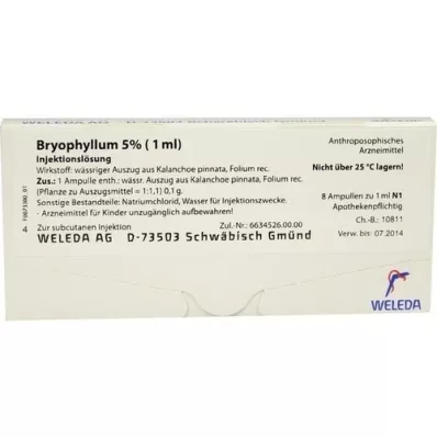BRYOPHYLLUM 5% 1 ml Injektionslösung, 8X1 ml