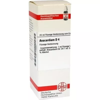 ANACARDIUM D 4 Dilution, 20 ml