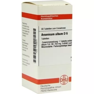 ARSENICUM ALBUM D 6 Tabletten, 80 St
