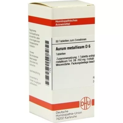 AURUM METALLICUM D 6 Tabletten, 80 St