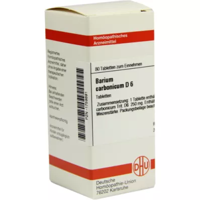 BARIUM CARBONICUM D 6 Tabletten, 80 St