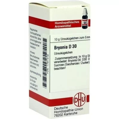 BRYONIA D 30 Globuli, 10 g