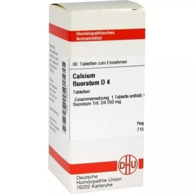 CALCIUM FLUORATUM D 4 Tabletten, 80 St