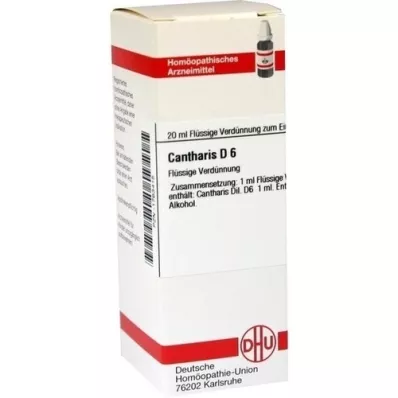 CANTHARIS D 6 Dilution, 20 ml