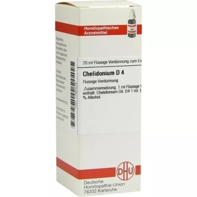 CHELIDONIUM D 4 Dilution, 20 ml CHELIDONIUM D 4 Dilution, 20 ml