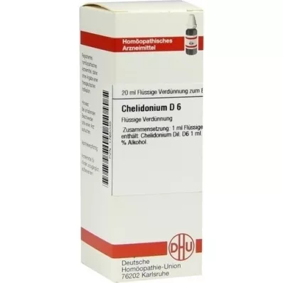 CHELIDONIUM D 6 Dilution, 20 ml CHELIDONIUM D 6 Dilution, 20 ml