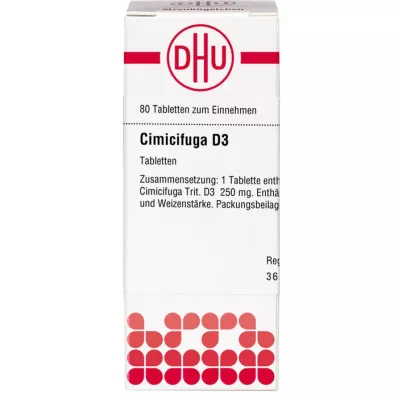 CIMICIFUGA D 3 Tabletten, 80 St