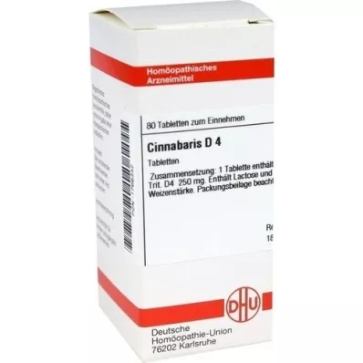 CINNABARIS D 4 Tabletten, 80 St