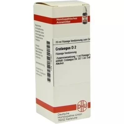CRATAEGUS D 2 Dilution, 20 ml CRATAEGUS D 2 Dilution, 20 ml