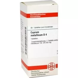 CUPRUM METALLICUM D 4 Tabletten, 80 St