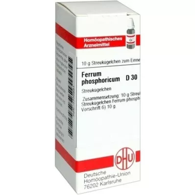 FERRUM PHOSPHORICUM D 30 Globuli, 10 g