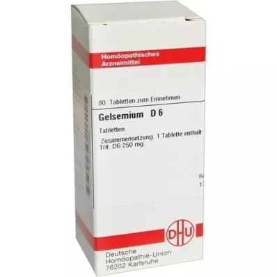 GELSEMIUM D 6 Tabletten, 80 St