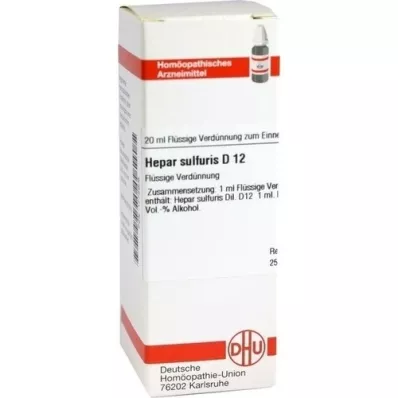 HEPAR SULFURIS D 12 Dilution, 20 ml