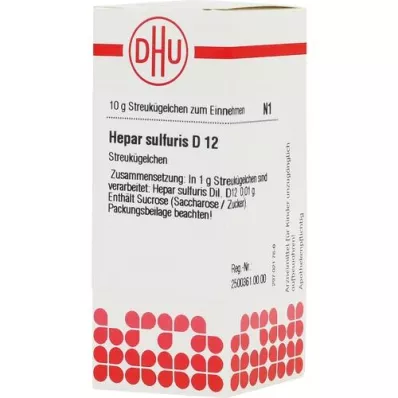 HEPAR SULFURIS D 12 Globuli, 10 g