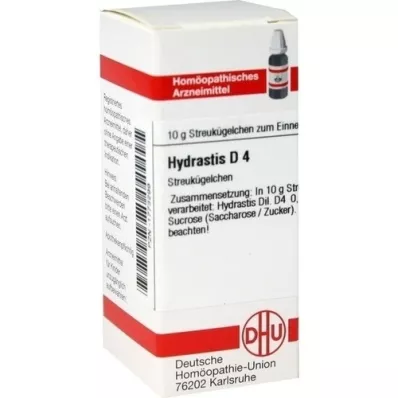 HYDRASTIS D 4 Globuli, 10 g