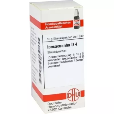 IPECACUANHA D 4 Globuli, 10 g