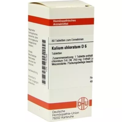KALIUM CHLORATUM D 6 Tabletten, 80 St KALIUM CHLORATUM D 6 Tabletten, 80 St