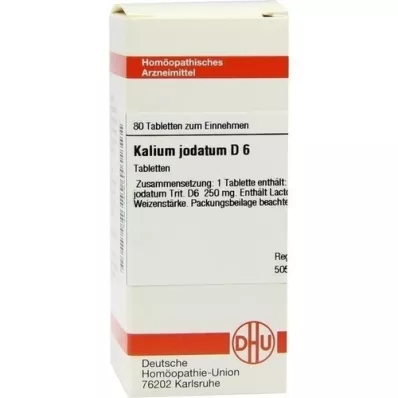 KALIUM JODATUM D 6 Tabletten, 80 St