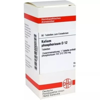 KALIUM PHOSPHORICUM D 12 Tabletten, 80 St KALIUM PHOSPHORICUM D 12 Tabletten, 80 St