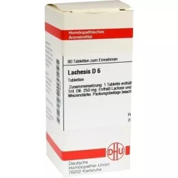 LACHESIS D 6 Tabletten, 80 St