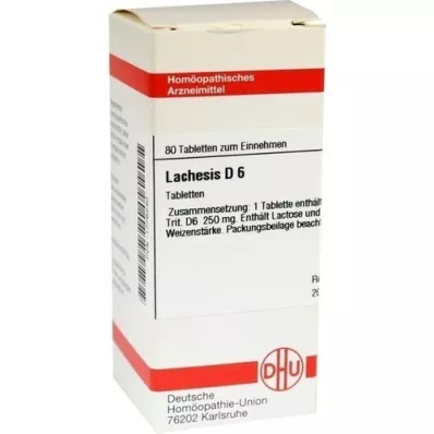 LACHESIS D 6 Tabletten, 80 St