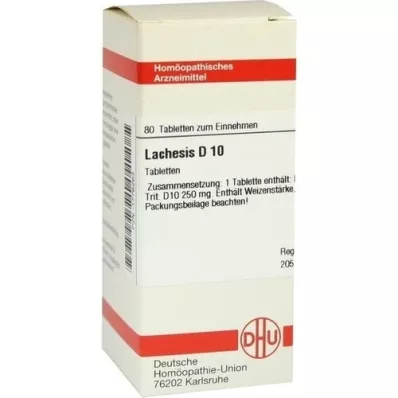 LACHESIS D 10 Tabletten, 80 St