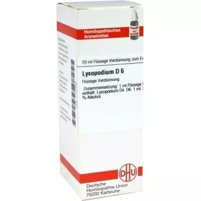 LYCOPODIUM D 6 Dilution, 20 ml