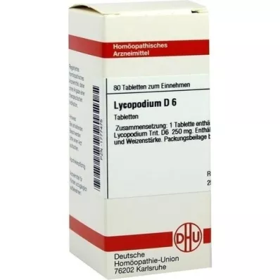 LYCOPODIUM D 6 Tabletten, 80 St
