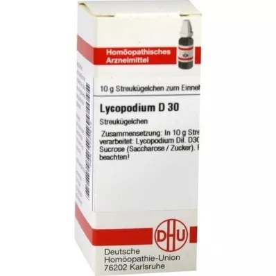 LYCOPODIUM D 30 Globuli, 10 g LYCOPODIUM D 30 Globuli, 10 g