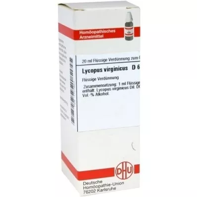 LYCOPUS VIRGINICUS D 6 Dilution, 20 ml