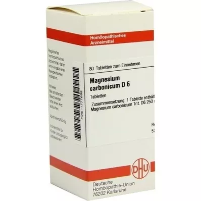 MAGNESIUM CARBONICUM D 6 Tabletten, 80 St