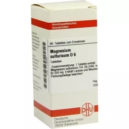 MAGNESIUM SULFURICUM D 6 Tabletten, 80 St