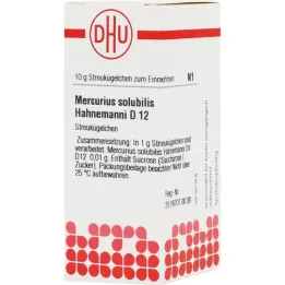 MERCURIUS SOLUBILIS Hahnemanni D 12 Globuli, 10 g
