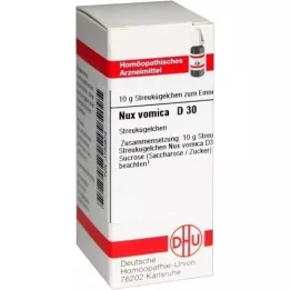 NUX VOMICA D 30 Globuli, 10 g