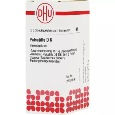 PULSATILLA D 6 Globuli, 10 g