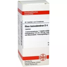 RHUS TOXICODENDRON D 4 Tabletten, 80 St