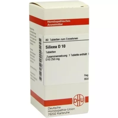 SILICEA D 10 Tabletten, 80 St