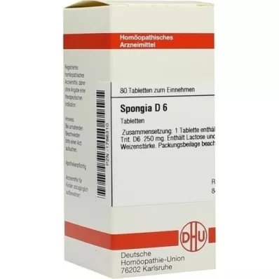 SPONGIA D 6 Tabletten, 80 St