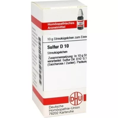 SULFUR D 10 Globuli, 10 g SULFUR D 10 Globuli, 10 g