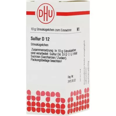 SULFUR D 12 Globuli, 10 g