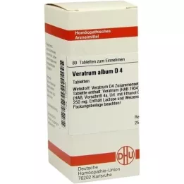 VERATRUM ALBUM D 4 Tabletten, 80 St