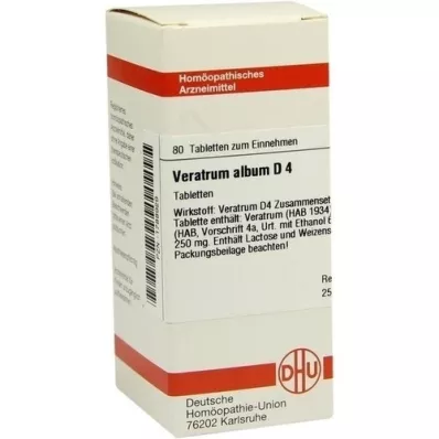 VERATRUM ALBUM D 4 Tabletten, 80 St