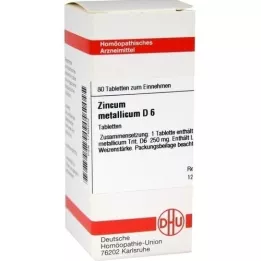 ZINCUM METALLICUM D 6 Tabletten, 80 St
