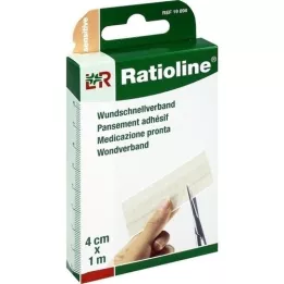 RATIOLINE sensitive Wundschnellverband 4 cmx1 m, 1 St
