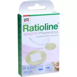 RATIOLINE sensitive Pflasterstrips rund, 20 St