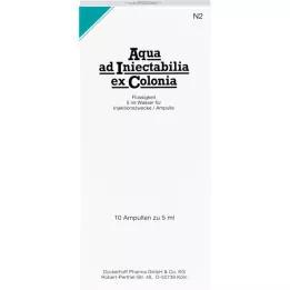 AQUA AD iniectabilia ex Colonia Ampullen, 10X5 ml
