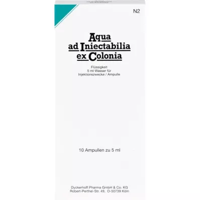 AQUA AD iniectabilia ex Colonia Ampullen, 10X5 ml